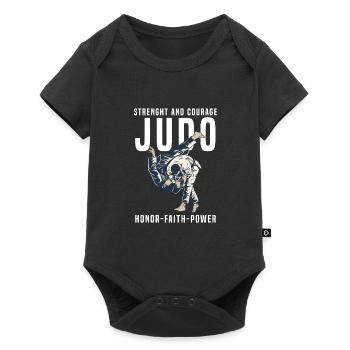 Judo fighter - Baby Premium short-sleeve bodysuit - black - Front