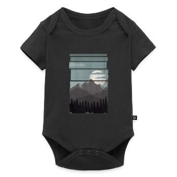 nature - Baby Premium short-sleeve bodysuit - black - Front