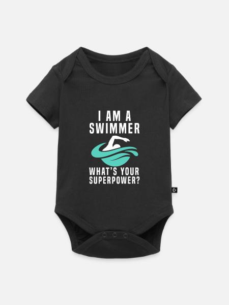 Schwimmer - Baby Premium Kurzarmbody - Schwarz