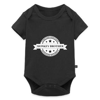 Monkey Brother Banner - Baby Premium short-sleeve bodysuit - black - Front