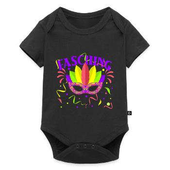 Fasching, Party - Baby Premium Kurzarmbody - Schwarz - Vorne