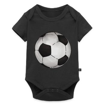 Football Sticker Classic - Baby Premium short-sleeve bodysuit - black - Front