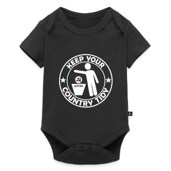 Dictons drôles Socialisme - Body à manches courtes Premium Bébé - noir - Devant