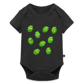 Lime - Baby Premium short-sleeve bodysuit - black - Front