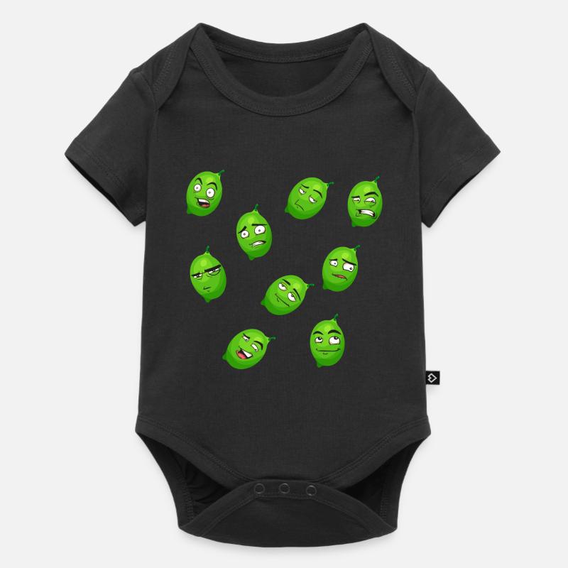Lime - Baby Premium short-sleeve bodysuit - black