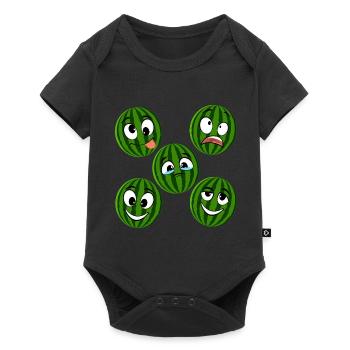 Watermelon - Baby Premium short-sleeve bodysuit - black - Front