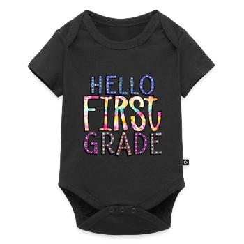 Bonjour Première année Rainbow Girls Boys Équipe d’enseignants - Body à manches courtes Premium Bébé - noir - Devant