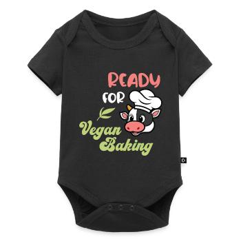 Ready for Vegan Baking - Baby Premium short-sleeve bodysuit - black - Front