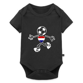 Les fans néerlandais - Body à manches courtes Premium Bébé - noir - Devant