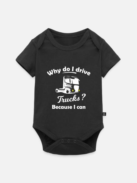 LKW Fahrer - Baby Premium Kurzarmbody - Schwarz