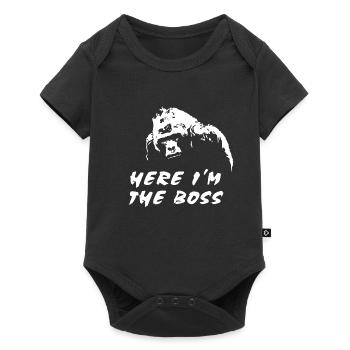 Gorilla - Monkey - Baby Premium short-sleeve bodysuit - black - Front