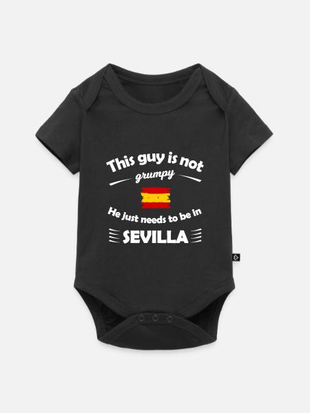 Die Ferien in Sevilla - Baby Premium Kurzarmbody - Schwarz