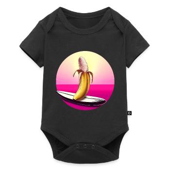 Surfing Banana Sunset - Baby Premium short-sleeve bodysuit - black - Front