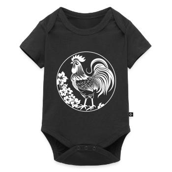 Rooster - Baby Premium short-sleeve bodysuit - black - Front