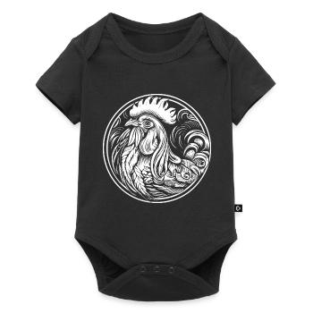 Rooster - Baby Premium short-sleeve bodysuit - black - Front