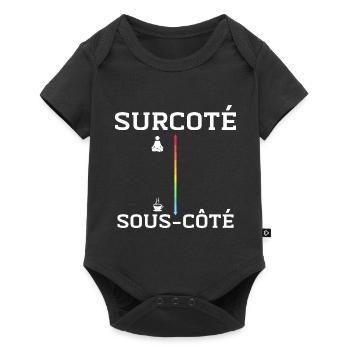 Caféine vs. Méditation - Body à manches courtes Premium Bébé - noir - Devant