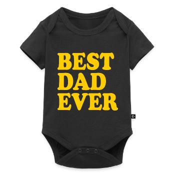 Best dad ever - Baby Premium short-sleeve bodysuit - black - Front