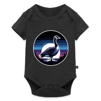 Beautiful Canadian Goose Vintage Sunset - Baby Premium short-sleeve bodysuit - black - Front