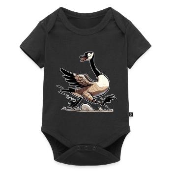 Funny Canadian Goose Meme - Baby Premium short-sleeve bodysuit - black - Front