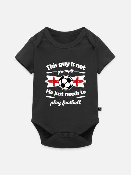 Die England Fans - Baby Premium Kurzarmbody - Schwarz
