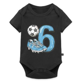 Football 6 years old - Baby Premium short-sleeve bodysuit - black - Front