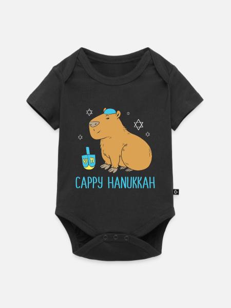 Hanukkah Chanukkah Hanukah - Baby Premium Kurzarmbody - Schwarz