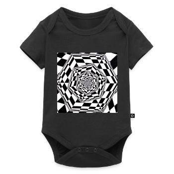 returning cube - Baby Premium short-sleeve bodysuit - black - Front