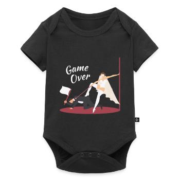 JGA Married - Game Over Bride - Bachelor - Baby Premium Kurzarmbody - Schwarz - Vorne