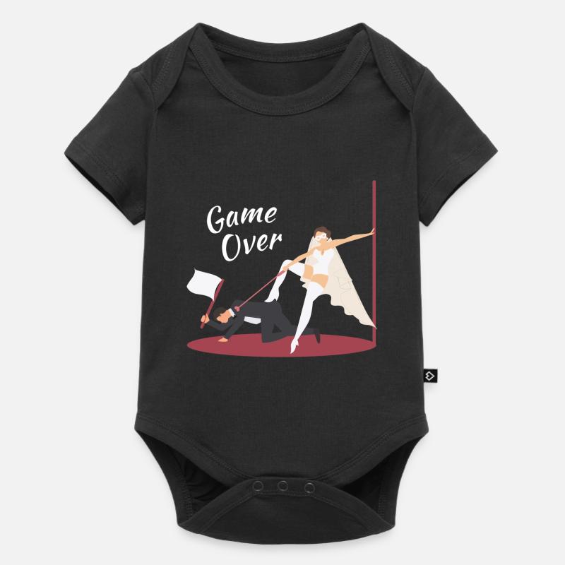 JGA Married - Game Over Bride - Bachelor - Body à manches courtes Premium Bébé - noir