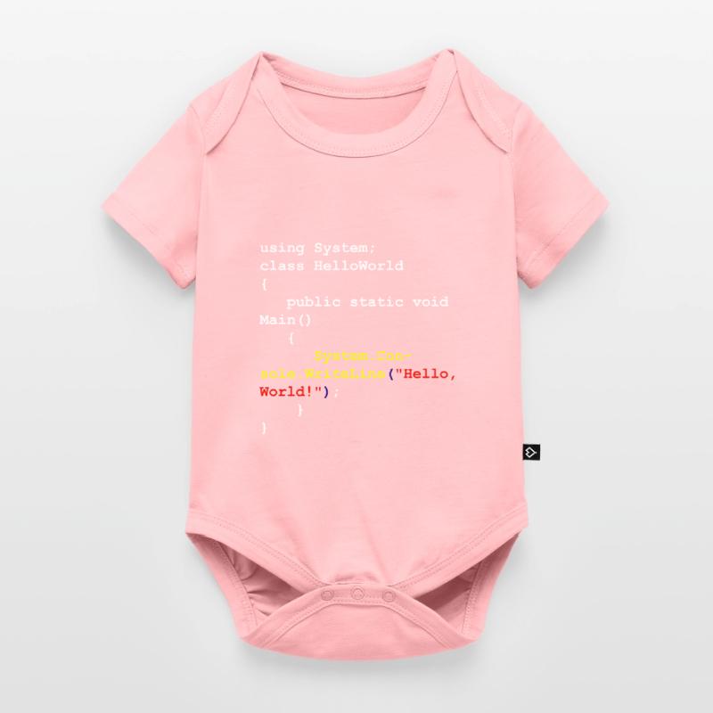 Hello World C # Sharp developer program gift Baby Premium short-sleeve bodysuit