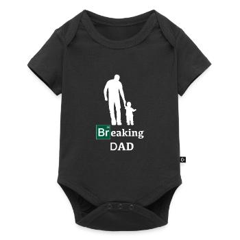 Breaking Papa cadeau de la fête des pères - Body à manches courtes Premium Bébé - noir - Devant