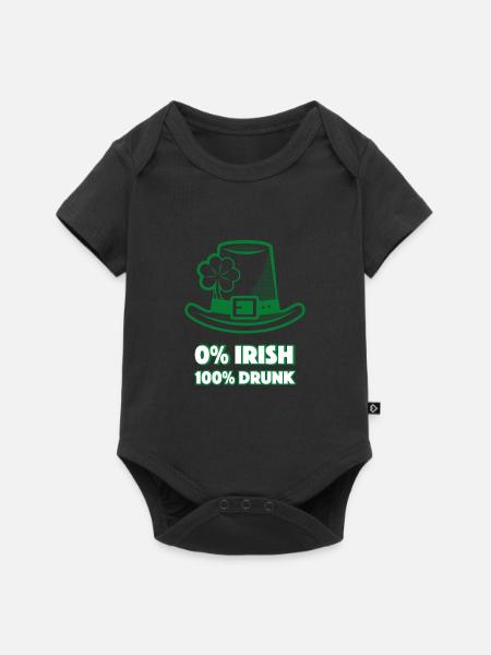 Irish - Baby Premium Kurzarmbody - Schwarz