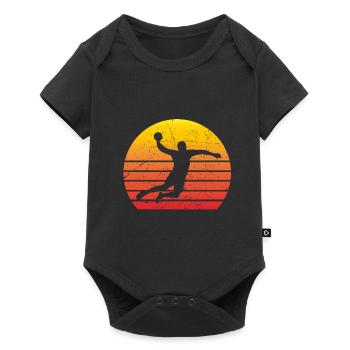 Handball Retro - Baby Premium short-sleeve bodysuit - black - Front