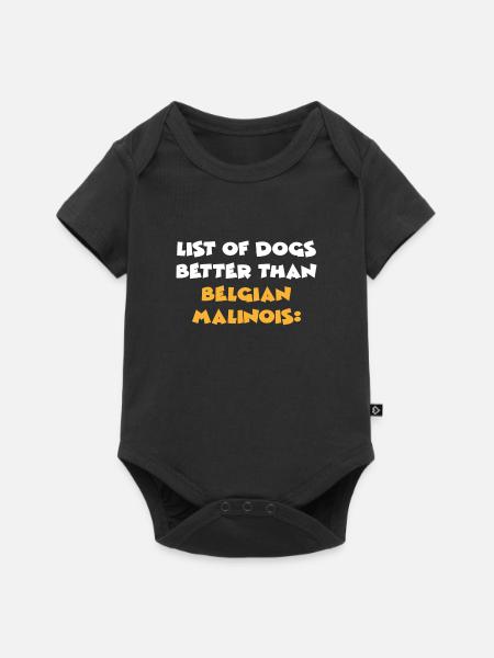 Belgian Malinois - Baby Premium Kurzarmbody - Schwarz