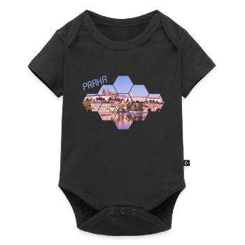 Prague mask praha mask - Baby Premium short-sleeve bodysuit - black - Front