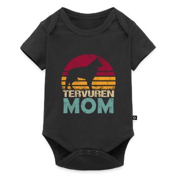 Belgian Belgian Shepherd Tervuren Dog Mom - Baby Premium short-sleeve bodysuit - black - Front