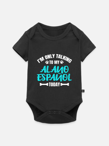 Alano Español - Baby Premium Kurzarmbody - Schwarz