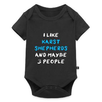 Karst Shepherd - Baby Premium Kurzarmbody - Schwarz - Vorne