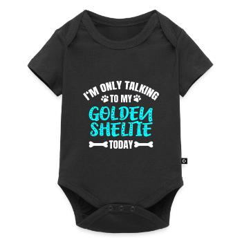 Golden Sheltie - Baby Premium short-sleeve bodysuit - black - Front