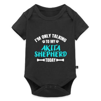 Akita Shepherd - Baby Premium short-sleeve bodysuit - black - Front