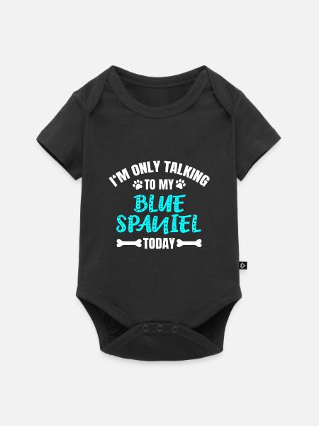 Blue Spaniel - Baby Premium Kurzarmbody - Schwarz
