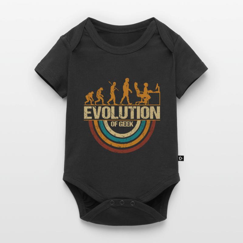 Computer Nerd Programmeur Evolution drôle Body à manches courtes Premium Bébé