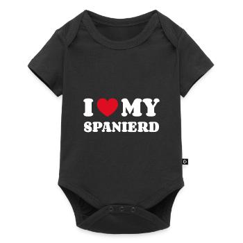 I Love My Spaniard - Baby Premium short-sleeve bodysuit - black - Front