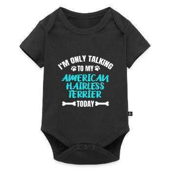 American Hairless Terrier - Baby Premium short-sleeve bodysuit - black - Front