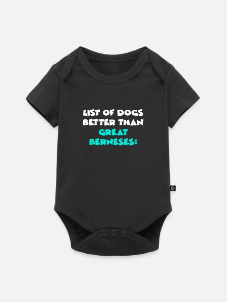 Great Berneses - Baby Premium Kurzarmbody - Schwarz