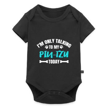 Pin-Tzu - Body à manches courtes Premium Bébé - noir - Devant