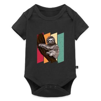Sloth Vintage - Body à manches courtes Premium Bébé - noir - Devant