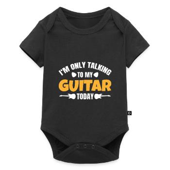 Guitar Funny Saying Guitarist Guitar Player - Baby Premium short-sleeve bodysuit - black - Front
