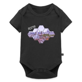 Roma - Baby Premium Kurzarmbody - Schwarz - Vorne