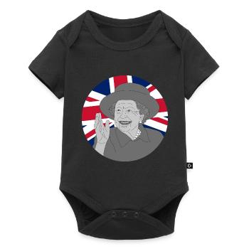 RIP Queen Elizabeth II - Baby Premium short-sleeve bodysuit - black - Front